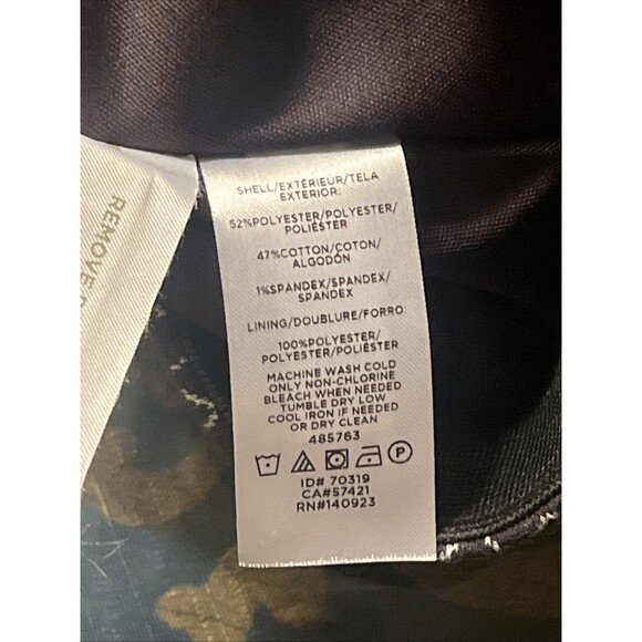 Ann Taylor Loft Skirt Women's Geometric A-Line Slip-on Small Black - Picture 3 of 3